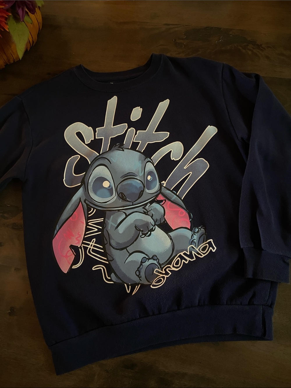 Girls Disney Stitch Crewneck Sweatshirt